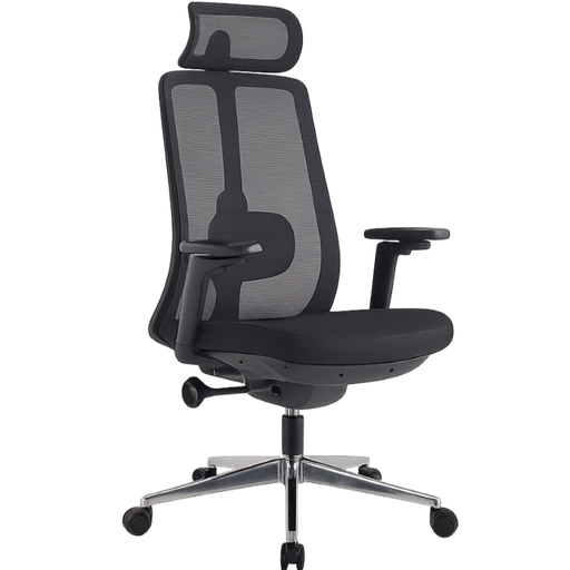 [DS-1304N] Silla Ejecutiva Dorasol con Reposabrazos de Color Negro