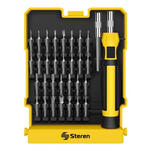 [HER-162] Desarmador con 30 Puntas Intercambiables Steren HER-162