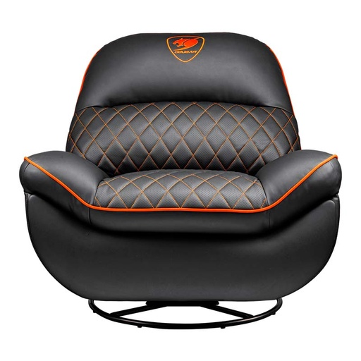 [3MOVLORB.0001] Sofá Gamer Cougar Overlord de Color Negro con Naranja