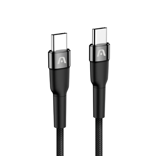 [ARG-CB-0047BK] Cable USB-C Macho a USB-C Macho Argom Tech Trenzado de 1.8m