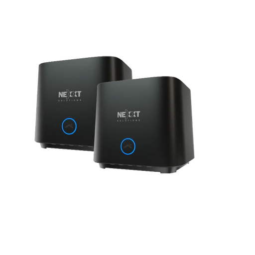 [NCM-C1200 2PK] Sistema Inalámbrico Mesh de 2 Nodos Nexxt Bolt AC1200 Negros