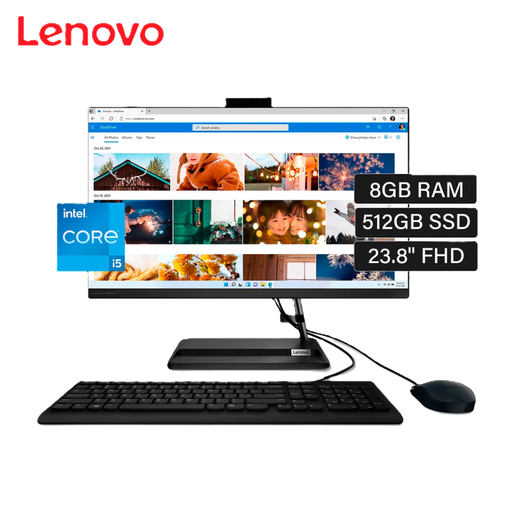 [31PF0GH00WTGJ] Computadora de Escritorio Todo en Uno Lenovo IdeaCentre 3 24IAP7