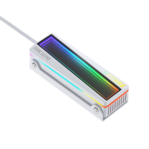 [HS-RADIATOR-MHR1 White] Disipador Hiksemi MHR1 Cooler Heatsink Blanco RGB para SSD M.2