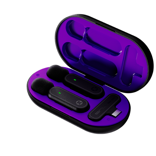 [PMI-L10BT] Sistema de 2 Micrófonos Inalámbricos de Solapa Primus VOX01 de Color Negro
