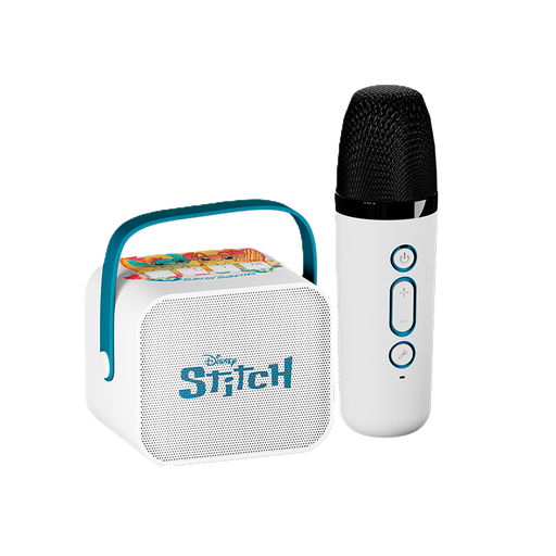 [XTS-D622ST] Kit de Mini Karaoke Xtech Edición Disney Stitch de Bocina y Micrófono