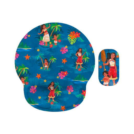 [XTM-DKT3MO] Mouse Inalámbrico + Alfombrilla Xtech Edición Moana 2 Simea