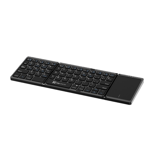 [KCK-650S-BK] Teclado Bluetooth Plegable Klip Xtreme FlexPlit con Pánel Táctil