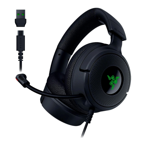 [RZ04-05180100-R3U1] Audífonos Gamer Razer Kraken V4 X Negros con Cable USB-C y USB-A