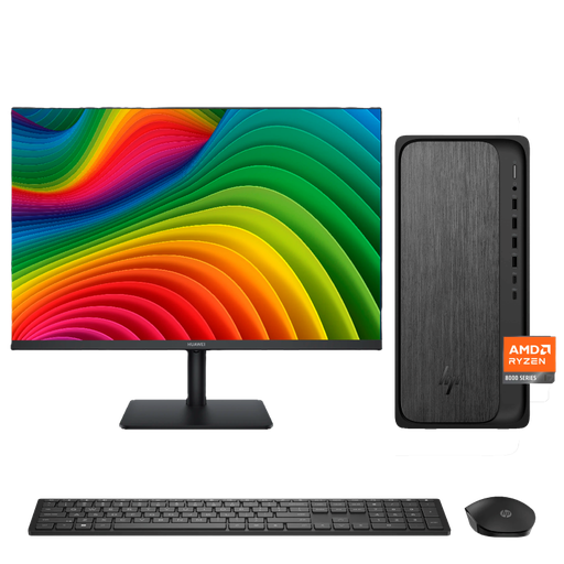 [B5TQ7AA#ABA] Computadora de Escritorio HP OmniDesk Gray Wood M02-0224