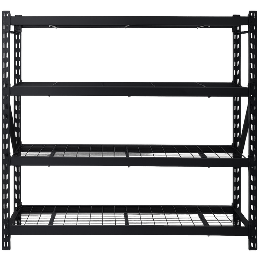 [441194] Estantería Negra en Acero 4 Niveles