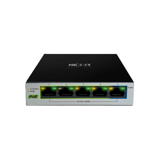 [NSW-V501P] ​Switch de Red Gigabit Nexxt Vertex501P de 5 Puertos PoE+ Ethernet