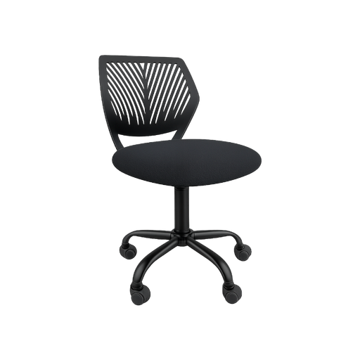 [CARNATION-B] Silla Secretarial Dorasol de Color Negro sin Brazos