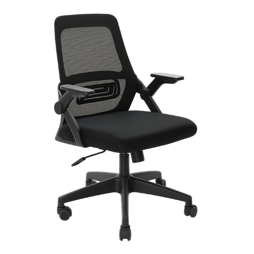 [FE-516811] Silla Ejecutiva Ferrini de Color Negro con Brazos Ajusables
