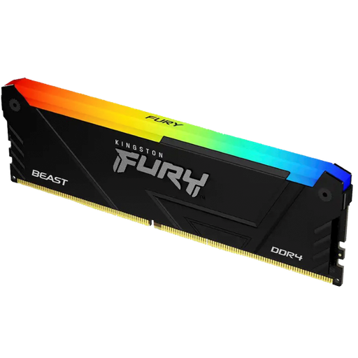 [KF432C16BB2A/8] Memoria RAM DIMM DDR4 Kingston Fury Beast RGB de 8 GB a 3200 Mhz