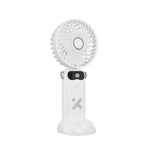 [XTA-900] Mini Ventilador Recargable Xtech de 6 Velocidades de Color Blanco