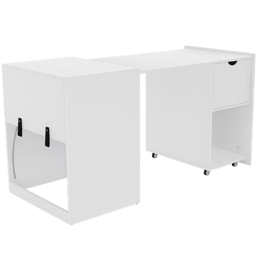 [XTF-CD210] Estación de Trabajo Plegable: De Gabinete a Escritorio Xtech Blanco