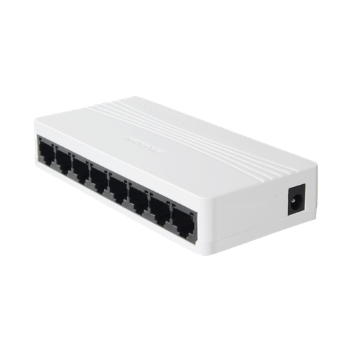 [301802935] ​​​Switch de Red Hikvision DS-3E0108D-O de 8 Puertos Ethernet de Color Blanco