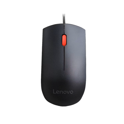 [1P4Y50R20863] Mouse Lenovo Essential Black de Color Negro con Cable USB-A