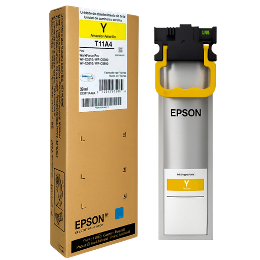 [C13T11A42A] Bolsa de Tinta Epson T11A420-AL Amarilla de 39 ml.