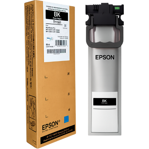 [C13T11A12A] Bolsa de Tinta Epson T11A120-AL Negra de 69 ml.
