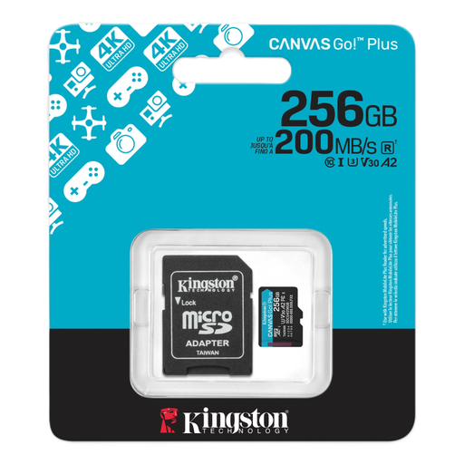 [SDCG4/256GB] ​Memoria MicroSDXC Kingston Canvas Go! Plus de 256 GB