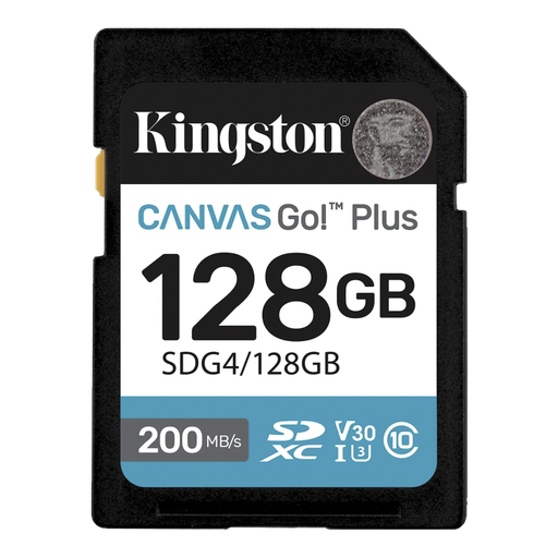 [SDG4/128GB] Memoria SDXC Kingston Canvas Go! Plus de 128 GB