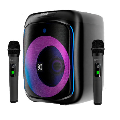 [KLS-655-2M] Bocina Klip Xtreme BoomBlaster PRO Negra con 2 Micrófonos