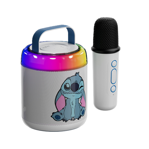 [XTS-D623ST] Kit de Mini Karaoke Xtech Edición Disney Stitch de Bocina y Micrófono