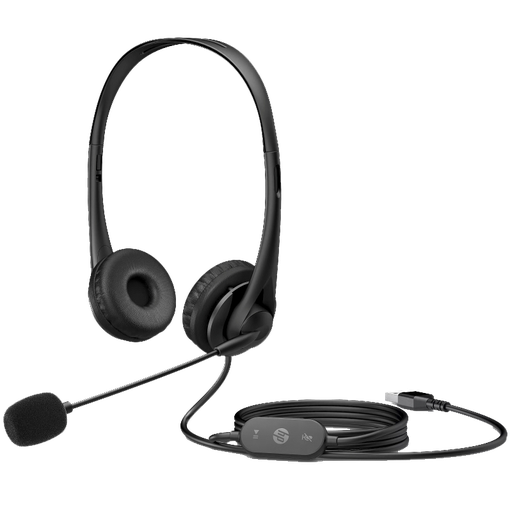 [428H5AA#ABL] Audífonos HP Stereo USB-A G2 de Color Negro para Computadora