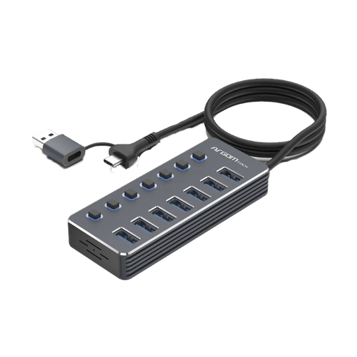 [ARG-UB-0191] HUB Argom Tech OneAxess de 7 Puertos USB-A
