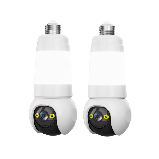 [86331] Kit de 2 Bombillas con Cámaras de Vigilancia NexHT Wi-Fi Motorizadas