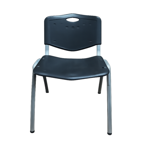 [A50064] Silla de Espera Ferrini Turin de Plástico Color Negro sin Brazos