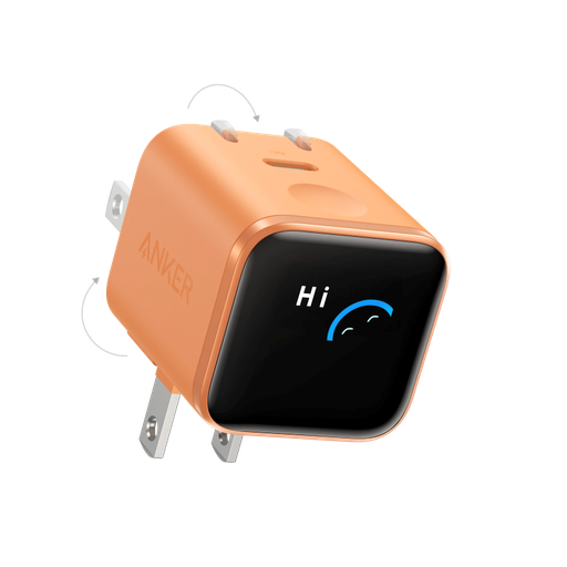 [A121DJO1] Adaptador de Corriente Anker Nano Charger Orange USB-C de 45 Watts Color Anaranjado