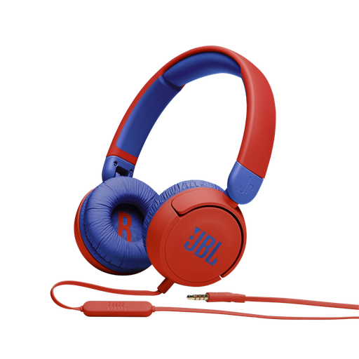 [JBLJR310REDAM] Audífonos JBL JR310 de Color Rojo con Cable Aux. 3.5 mm. para Niños