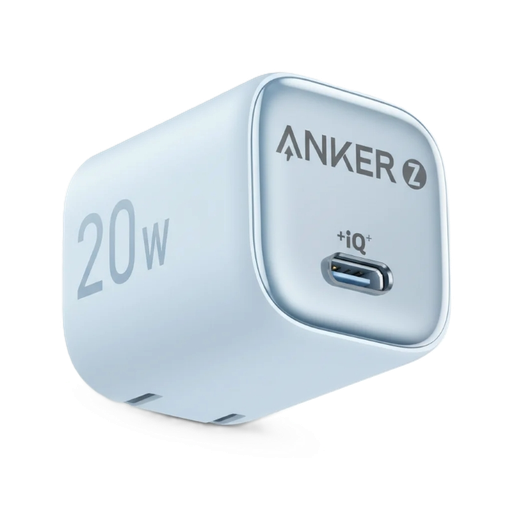 [A2699J31] Adaptador de Corriente Anker Zolo Charger Misty Blue USB-C de 20 Watts de Color Celeste
