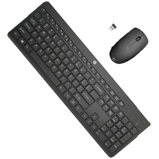 [18H24AA#ABM] Teclado + Mouse Inalámbricos HP 230 Blac de Color Negro