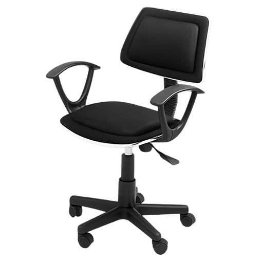 [AM160GEN48] Silla Secretarial Xtech Roma de Color Negro con Reposabrazos