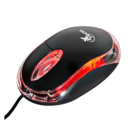 [XTM-195] MOUSE XTECH XTM-195 DE COLOR NEGRO CON CABLE USB-A