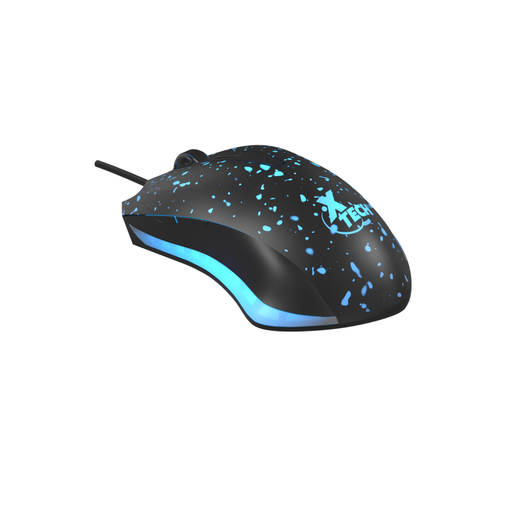 [XTM-411] Mouse Gamer RGB Xtech Ophidian de Color Negro con Cable USB-A