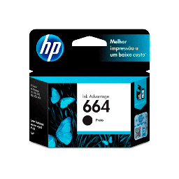 [F6V29AL] ​​​Cartucho de Tinta HP 664 de Color Negro