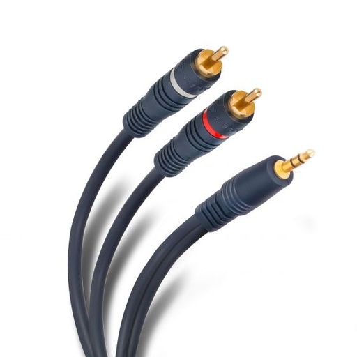[254-045] Cable RCA a Auxiliar 3.5mm Steren de 1.80 M.